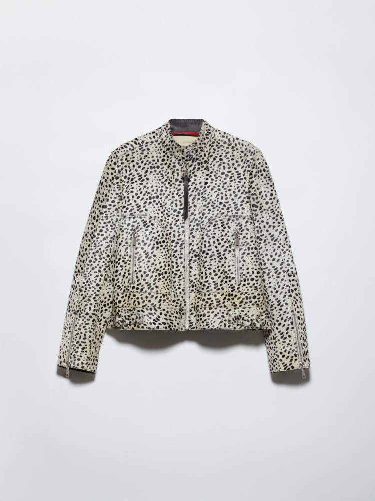 Gonna in cavallino maculato, beige | MAX&Co. Giacca in cavallino maculato - BEIGE - MAX&Co.